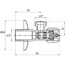  Кутовий вентиль G1/2-G1/2, AV01