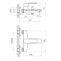 Комплект змішувачів для ванни та кухні (4 в 1) Imprese kit30093