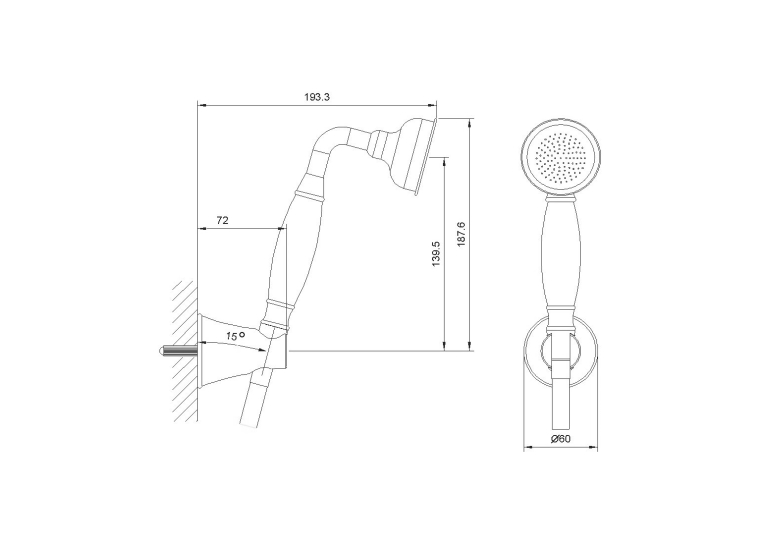  Душовий лійка IMPRESE PODZIMA LEDOVE, ZMK01170110