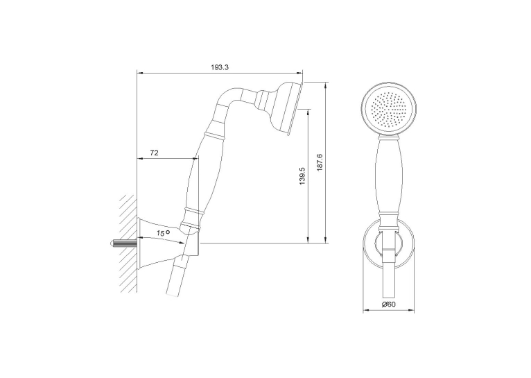 Душевой лейка IMPRESE PODZIMA LEDOVE, ZMK01170110