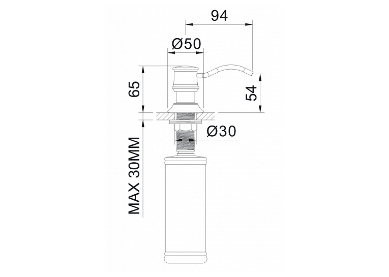  Дозатор для мила IMPRESE PODZIMA LEDOVE, ZMK01170130