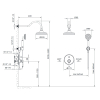 Комплект скрытого монтажа для душа IMPRESE HYDRANT, ZMK031806110