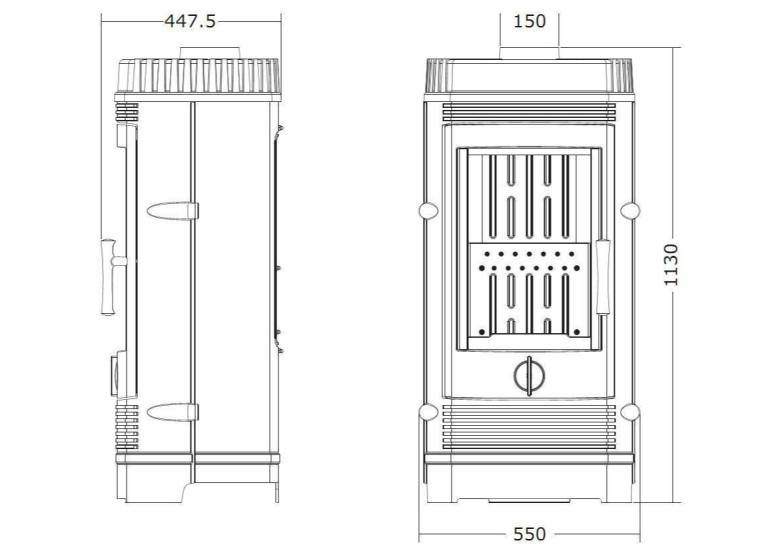 Чавунна піч Invicta GOMONT антрацит 6158-44
