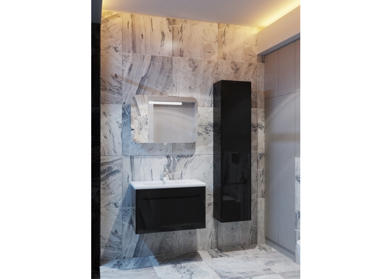 Дзеркальна шафа Ювента Prato PrM-80 біла Prato PrM-80 White