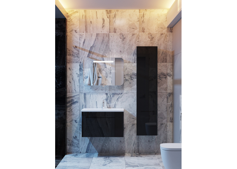 Дзеркальна шафа Ювента Prato PrM-80 біла Prato PrM-80 White