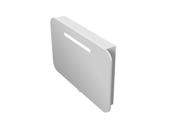Дзеркальна шафа Ювента Prato PrM-90 біла Prato PrM-90 White