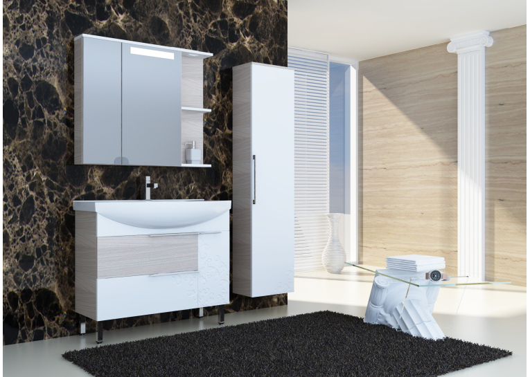Дзеркальна шафа Ювента Sofia Nova SnMC-85 Grey-Brown
