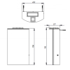 Дзеркальна шафа Ювента Slavuta SlMC1-45 біла Slavuta SlMC1-45 White