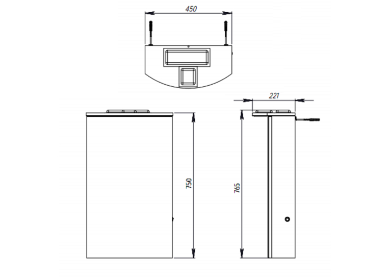 Дзеркальна шафа Ювента Slavuta SlMC1-45 біла Slavuta SlMC1-45 White