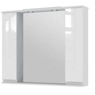 Зеркальный шкаф Ювента Monika MMC3-100 белый Monika MMC3-100 White
