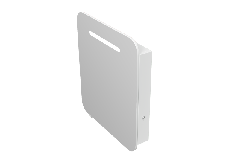 Дзеркальна шафа Ювента Prato PrM-70 біла Prato PrM-70 White
