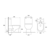 Унитаз-компакт ASIGNATURA Simple Bend Rimless с сиденьем 37822505 