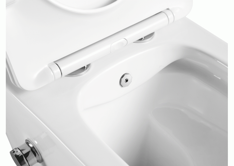Унітаз підвісний ASIGNATURA Simple Line Rimless з сидінням, функц. біде та змішувачем 37872805