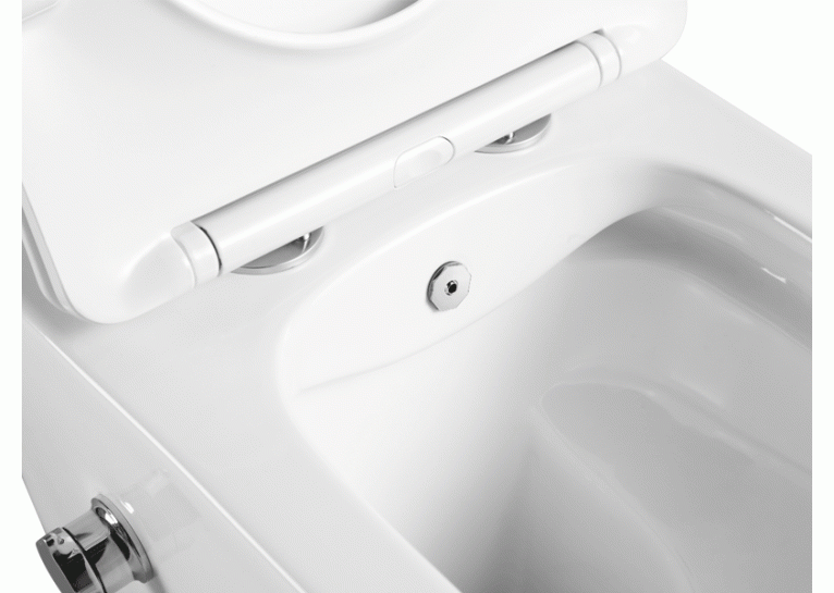 Унітаз підвісний ASIGNATURA Simple Line Rimless з сидінням, функц. біде та змішувачем 37872805