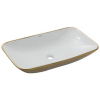 Умывальник Newarc Countertop 70 5019GW бело-золотой