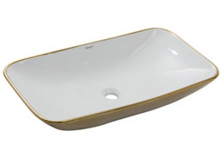 Умывальник Newarc Countertop 70 5019GW бело-золотой
