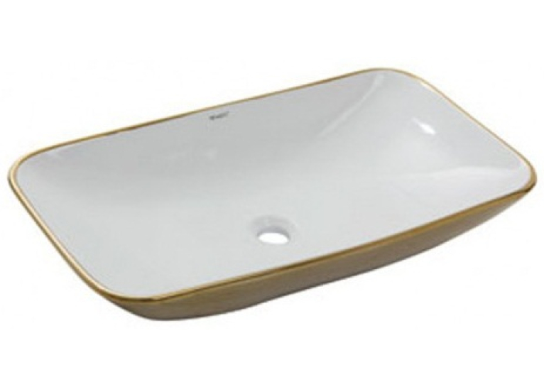  Умивальник Newarc Countertop 70 5019GW біло-золотий