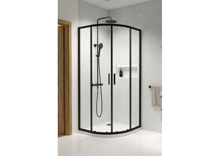 Бокова стінка Radaway Premium Pro Black PDD 900Lx900Rх2000 1013200-54-01