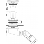 Сифон для поддона McALPINE HC27-CPBN-PB 90 мм, хром