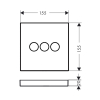 Перемикач Hansgrohe ShowerSelect на 3 клавіші 15764000