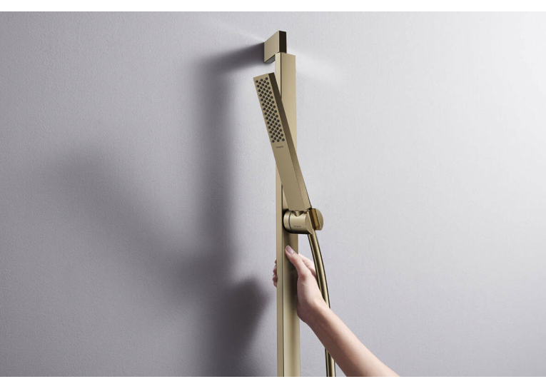 Ручний душ Hansgrohe Pulsify E 100 1jet EcoSmart+ Brushed Bronze (24321140) (Пошкоджене пакування)