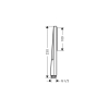 Ручний душ Hansgrohe Pulsify E 100 1jet EcoSmart+ Brushed Bronze (24321140) (Пошкоджене пакування)