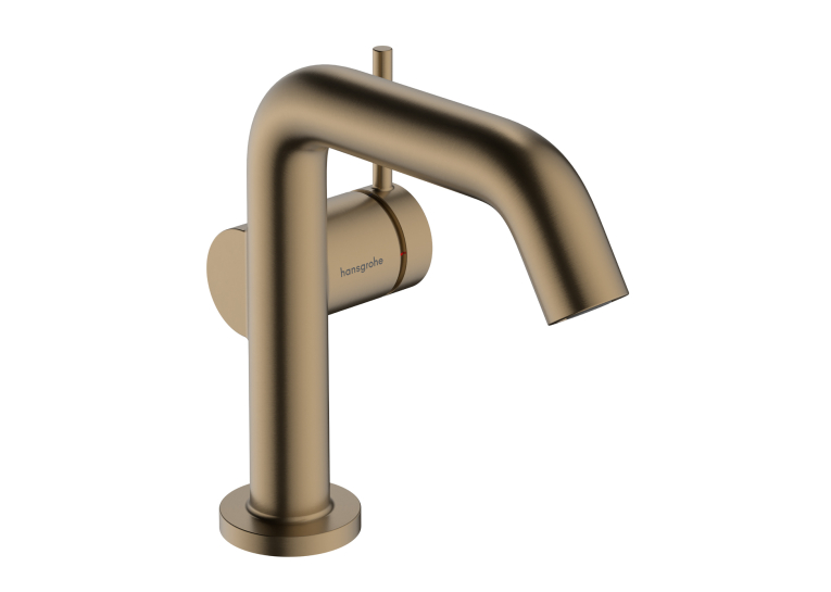 Смеситель Hansgrohe Tecturis S 110 Fine CoolStart для умывальника без донного клапана, Brushed Bronze (73321140)