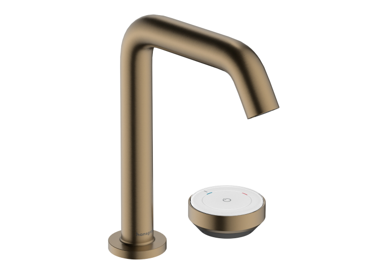Змішувач Hansgrohe Tecturis S 150 CoolStart на 2 отвори для умивальника, Brushed Bronze (73353140)
