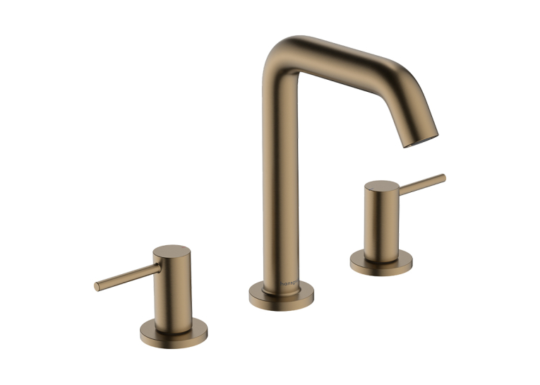 Змішувач Hansgrohe Tecturis S для умивальника на 3 отвори, Brushed Bronze (73330140) (Пошкоджене пакування)