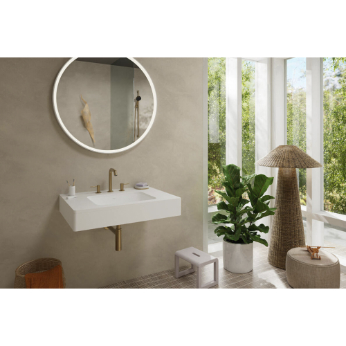 Змішувач Hansgrohe Tecturis S для умивальника на 3 отвори, Brushed Bronze (73330140) (Пошкоджене пакування)