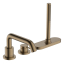Змішувач Hansgrohe Tecturis S врізний на край ванни на 3 отвори з sBox, Brushed Bronze (73447140)