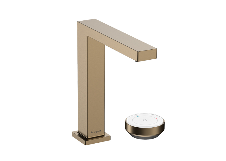 Змішувач Hansgrohe Tecturis E 150 CoolStart на 2 отвори для умивальника, Brushed Bronze (73053140)