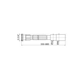 Гнучке з'єднання 5/4"/40/32 метал (Koller Pool)