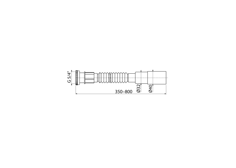Гнучке з'єднання 5/4"/40/32 метал (Koller Pool)