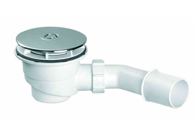 Сифон для піддона McALPINE HC27-CPN-PB 90 мм хромований