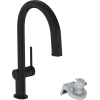 Змішувач кухонний Hansgrohe Aqittura M91 FilterSystem 210 1jet pull-out Sbox кухонний (76826670) Matt Black