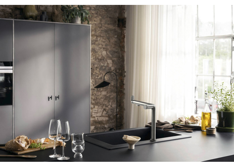 Змішувач кухонний Hansgrohe Aqittura M91 FilterSystem 240 1jet кухонний (76804800) Stainless Steel Finish (Пошкоджене пакування)