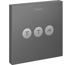 Переключатель Hansgrohe ShowerSelect на 3 клавиши Brushed Black Chrome 15764340