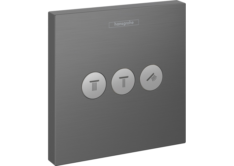 Перемикач Hansgrohe ShowerSelect на 3 клавіші Brushed Black Chrome 15764340