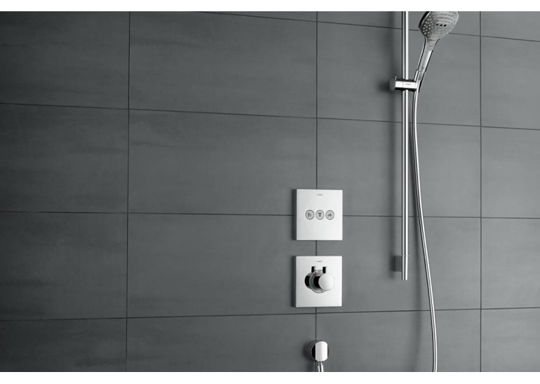 Перемикач Hansgrohe ShowerSelect на 3 клавіші Brushed Black Chrome 15764340