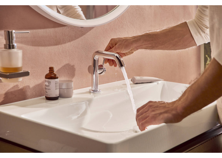 Змішувач Hansgrohe Tecturis S 110 Fine CoolStart для умивальника без донного клапана, Chrome (73321000)