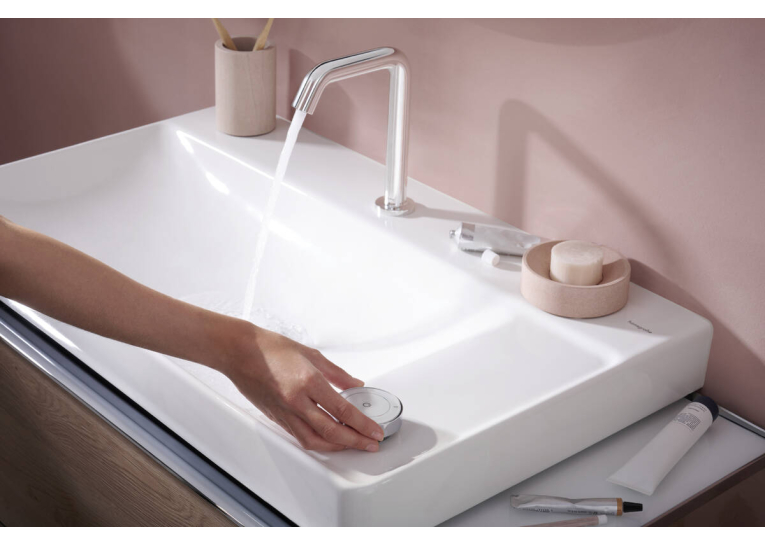 Змішувач Hansgrohe Tecturis S 150 CoolStart на 2 отвори для умивальника, Chrome (73353000)