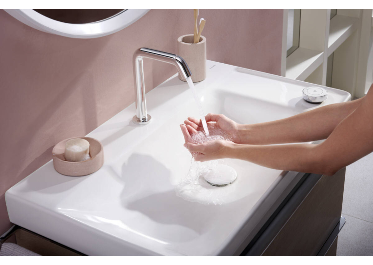 Змішувач Hansgrohe Tecturis S 150 CoolStart на 2 отвори для умивальника, Chrome (73353000)