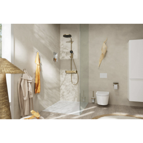 Душова система Hansgrohe Pulsify Showerpipe 260 1jet 400 EcoSmart, Brushed Bronze (24221140) (Пошкоджене пакування)