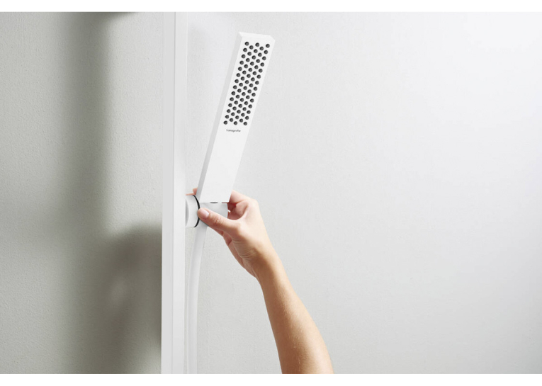 Душовий набір Hansgrohe Pulsify E 100 1jet EcoSmart 90 см, Matt White (24380700)