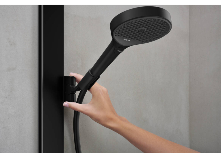 Душова система Hansgrohe Rainfinity Showerpipe 250 1jet EcoSmart з термостатом ShowerTablet 350, Matt Black 28742670