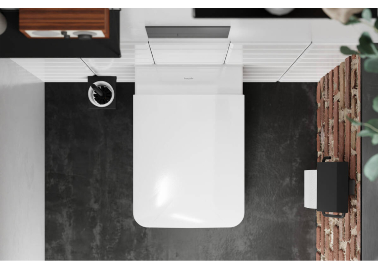 Унитаз подвесной HANSGROHE EluPura Q 60194450 Rimless с сиденьем Soft Close 60150450 дюропласт