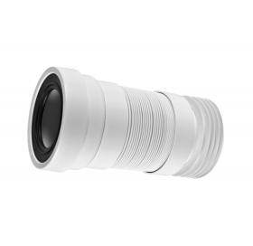 Гофра для унитаза McALPINE  230-400мм, WC-F23R-PL