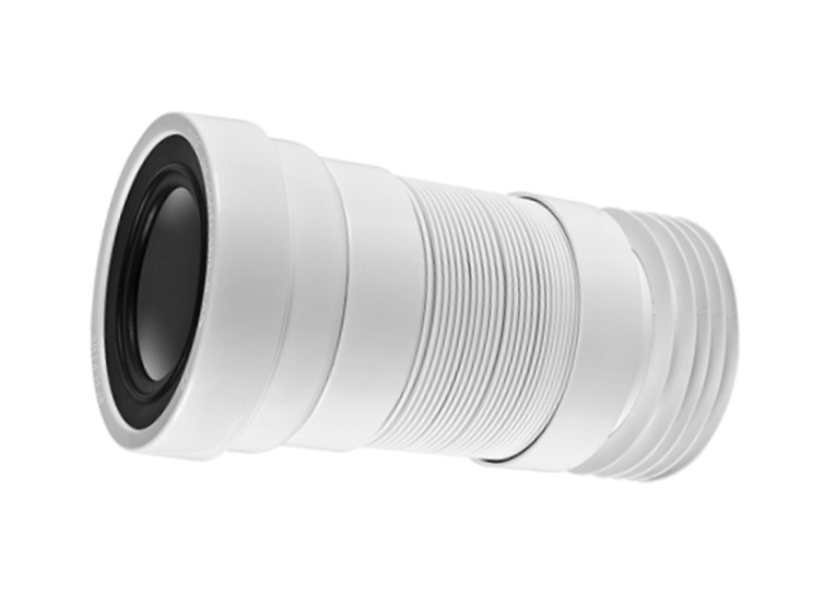 Гофра для унитаза McALPINE  230-400мм, WC-F23R-PL