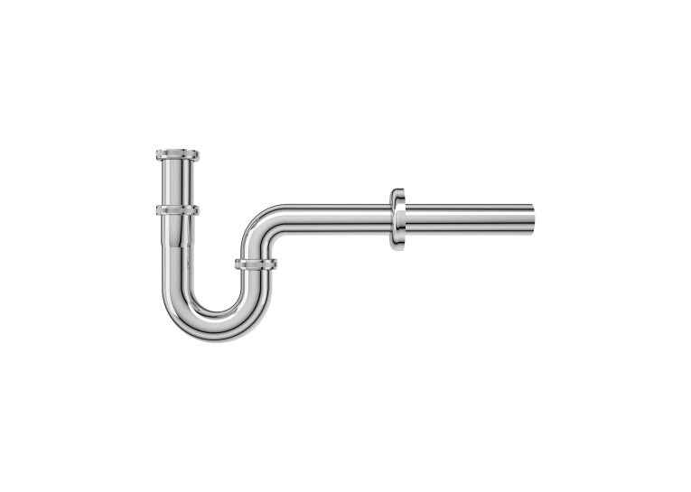 Сифон для умивальника Koller Pool трубний латунь d32, хром 1049670348 (KP-7001)